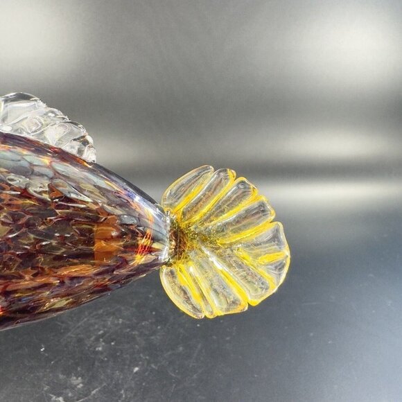 1992 Studio Art Glass Fish Hand Blown Artist Signed Thomas G Hand Made Vintage - Picture 11 of 16
